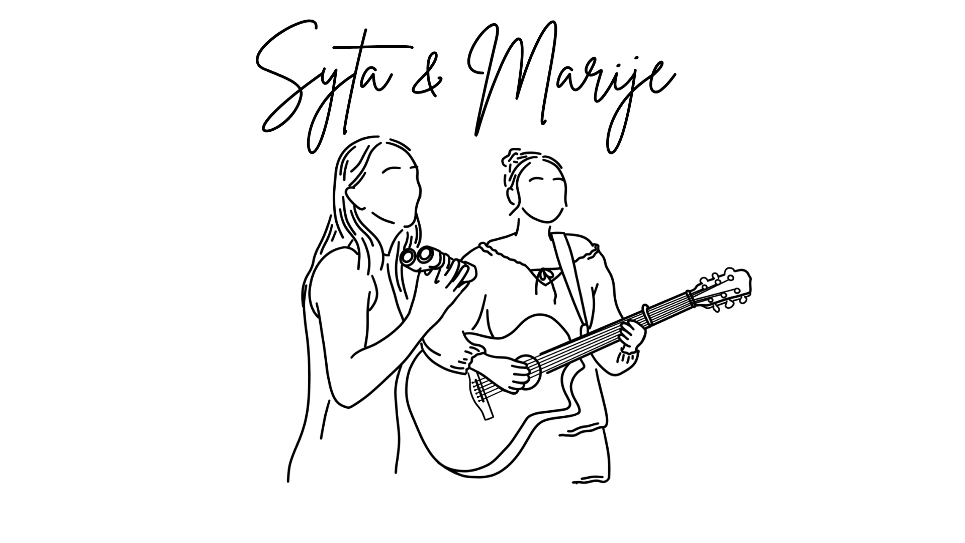 Gitaar - Syta & Marije met tekst - transparant - Syta & Marije
